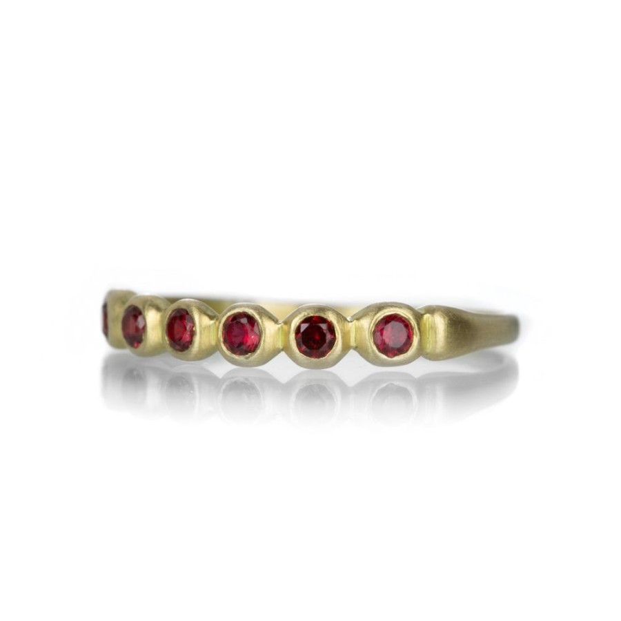 Rings Marian Maurer | Small Red Sapphire Porch Skimmer Band