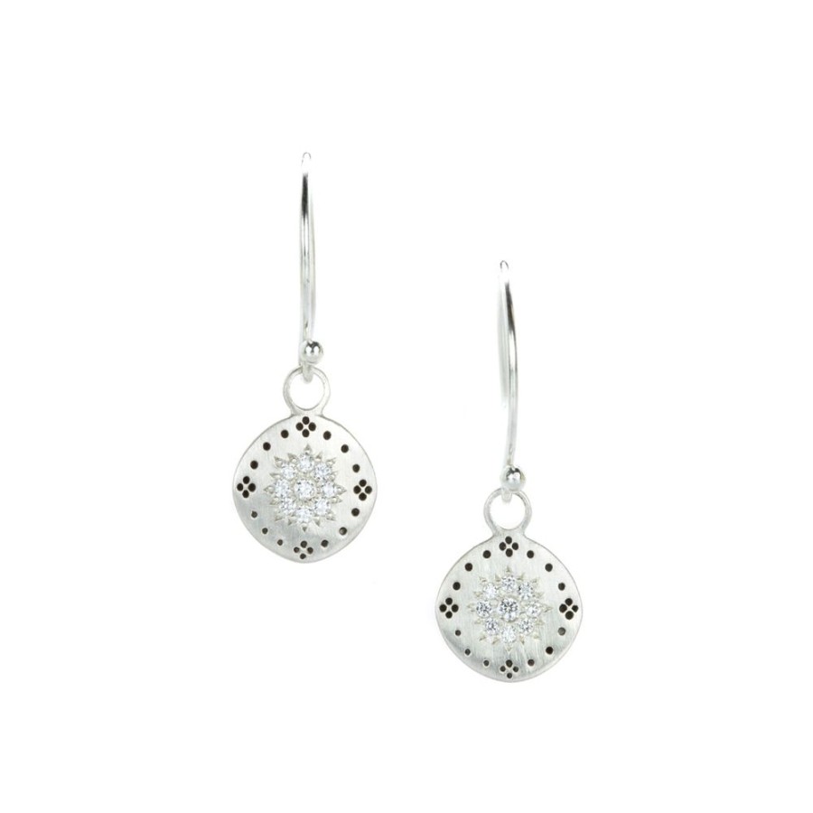 Earrings Adel Chefridi | Diamond Cluster Drop Earrings