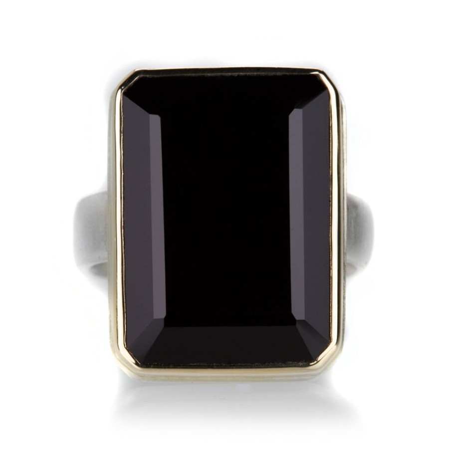 Rings Jamie Joseph | Rectangular Table Cut Black Onyx Ring