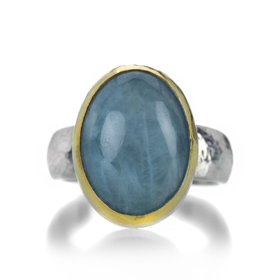 Rings Gurhan | Mixed Metal Aquamarine Ring