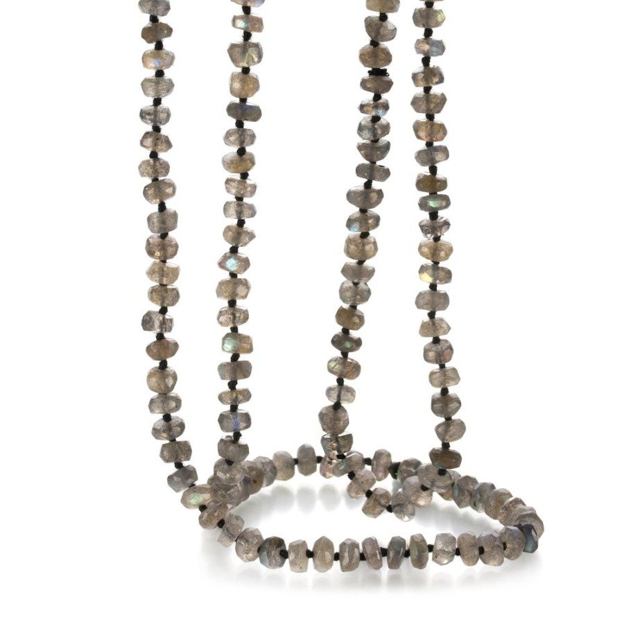 Necklaces Joseph Brooks | Faceted Labradorite Beaded Necklace