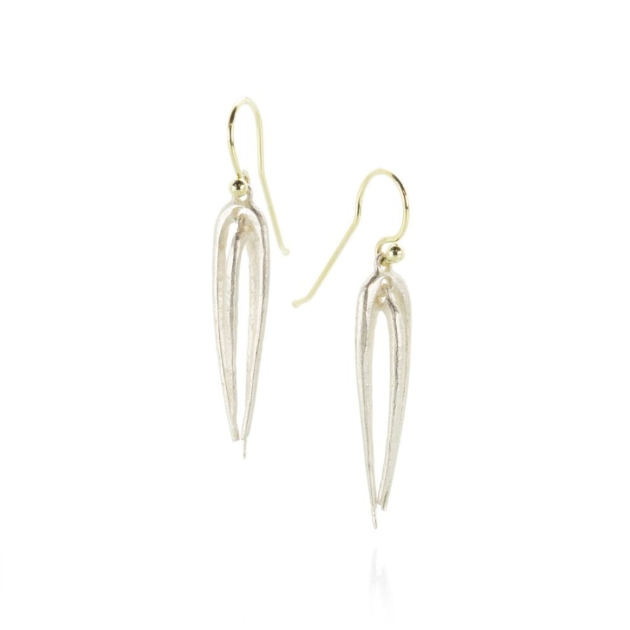 Earrings John Iversen | Sterling Silver Bone Drop Earrings