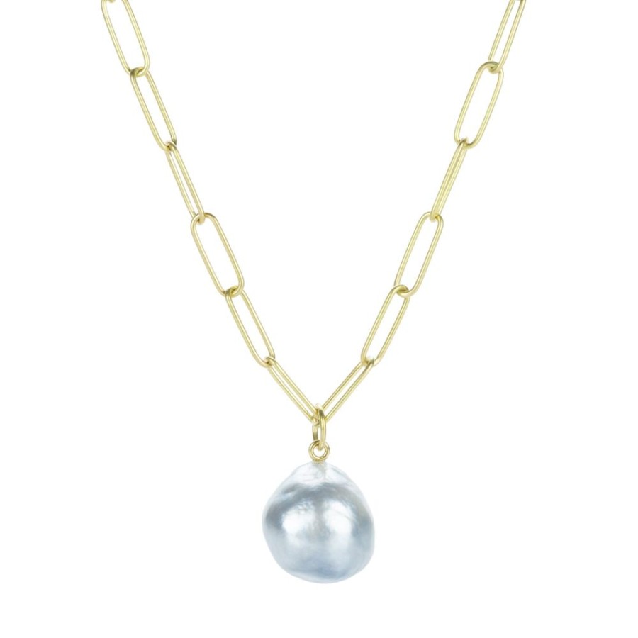 Necklaces Maria Beaulieu | Soft Gray South Sea Pearl (Pearl Only)