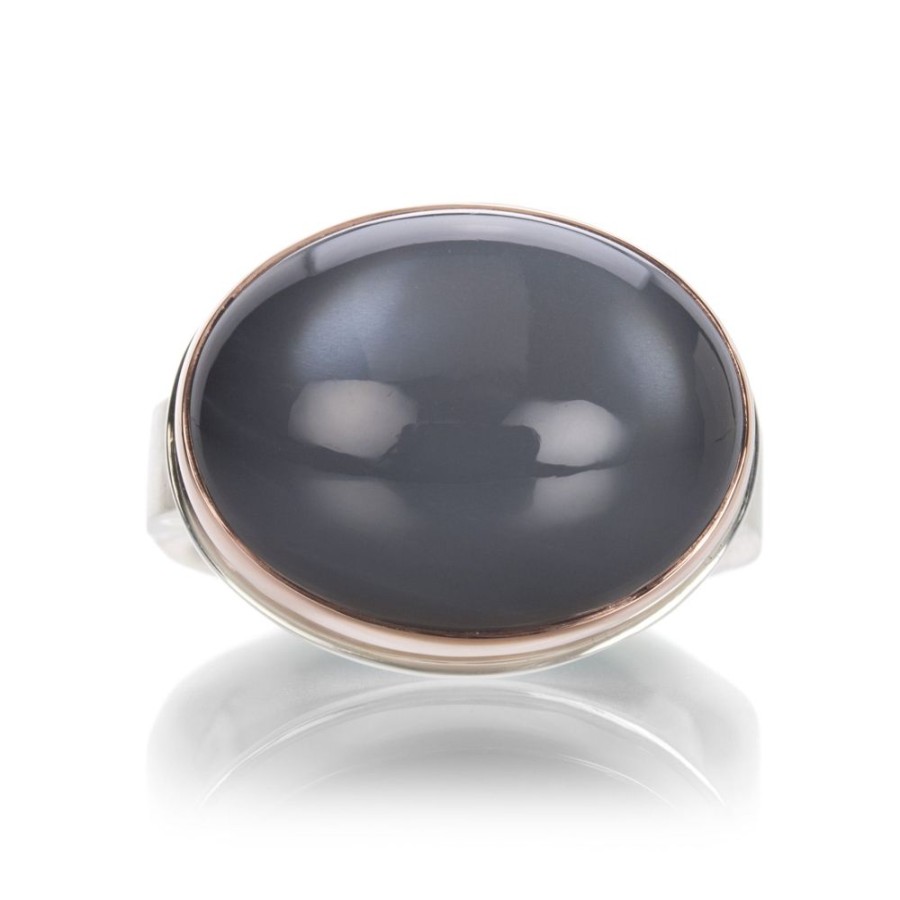 Rings Jamie Joseph | Oval Gray Moonstone Ring