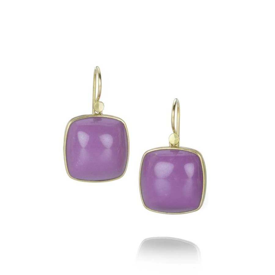 Earrings Lola Brooks | Cushion Cut Phosphosiderite Drop Earrings