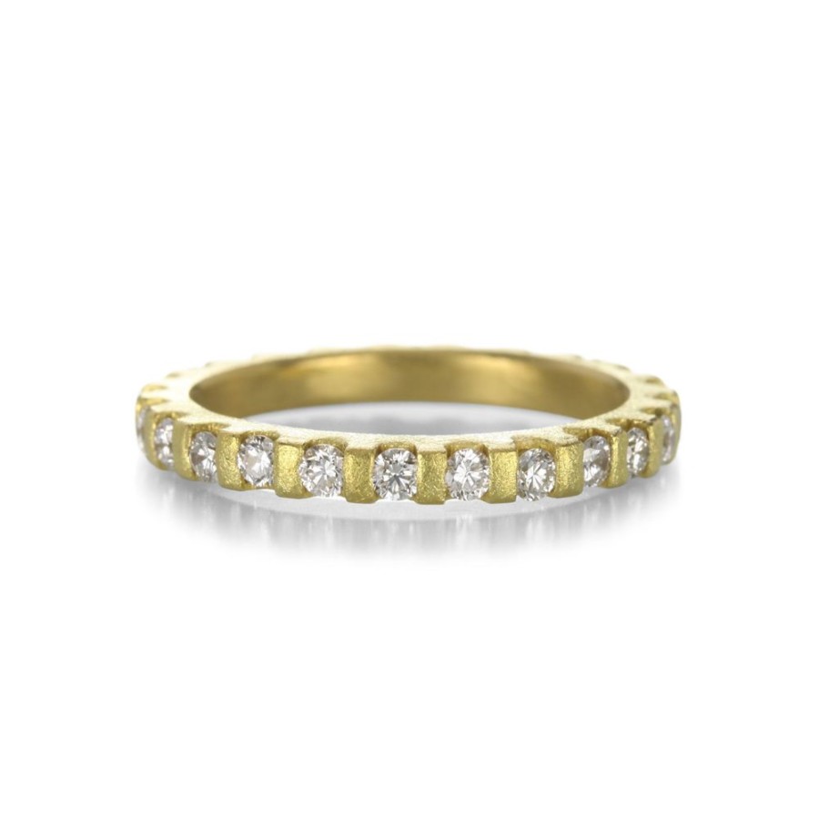 Rings Barbara Heinrich | Yellow Gold Diamond Gear Band