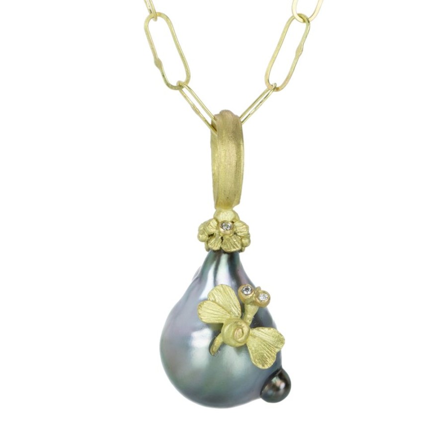 Necklaces Lene Vibe | Whimsical Tahitian Pearl Pendant (Pendant Only)