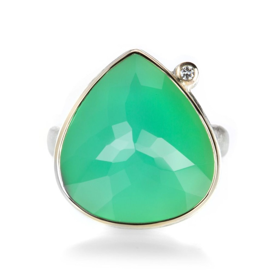 Rings Jamie Joseph | Inverted Lotus Chrysoprase Ring