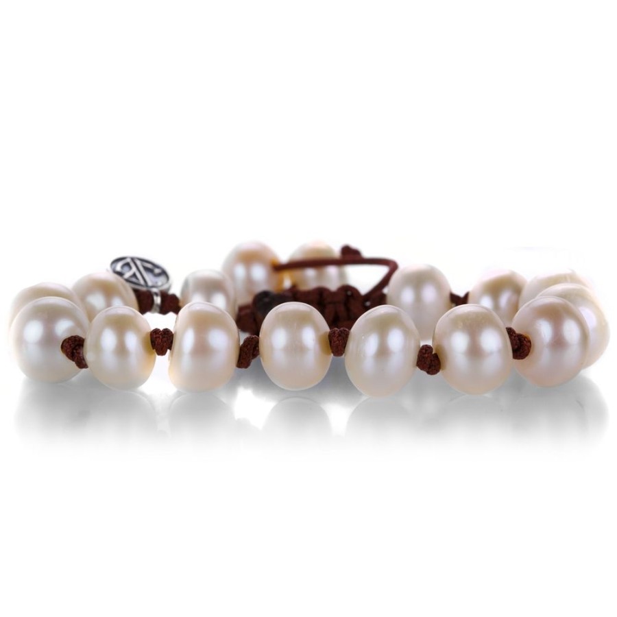 Bracelets Joseph Brooks | 10Mm Pearl Beaded Bracelet