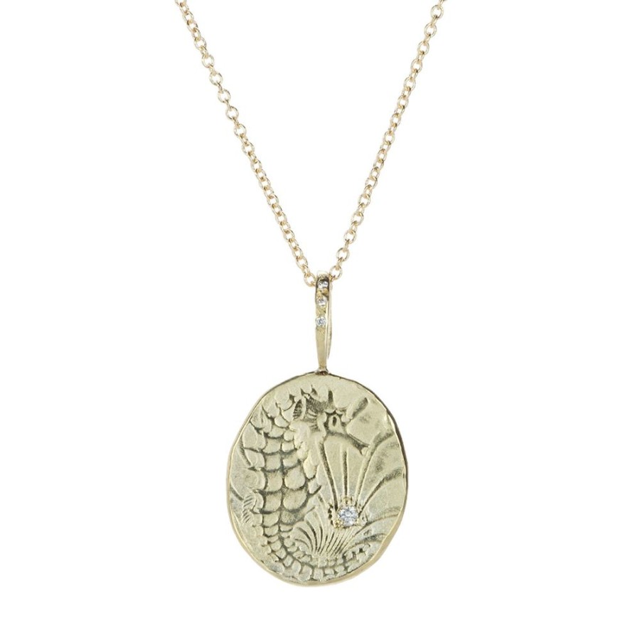 Necklaces Robin Haley | Seahorse Artifact Pendant Necklace