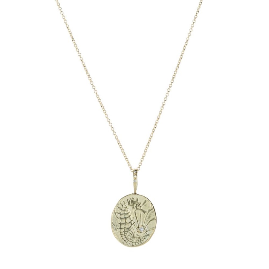 Necklaces Robin Haley | Seahorse Artifact Pendant Necklace