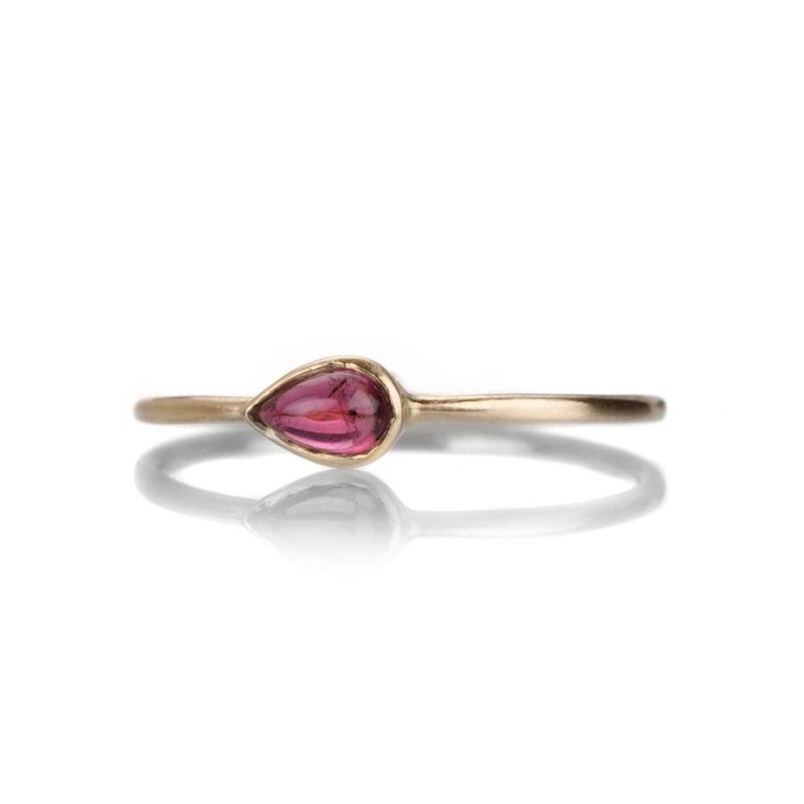 Rings Margaret Solow | Pear Shaped Pink Tourmaline Ring