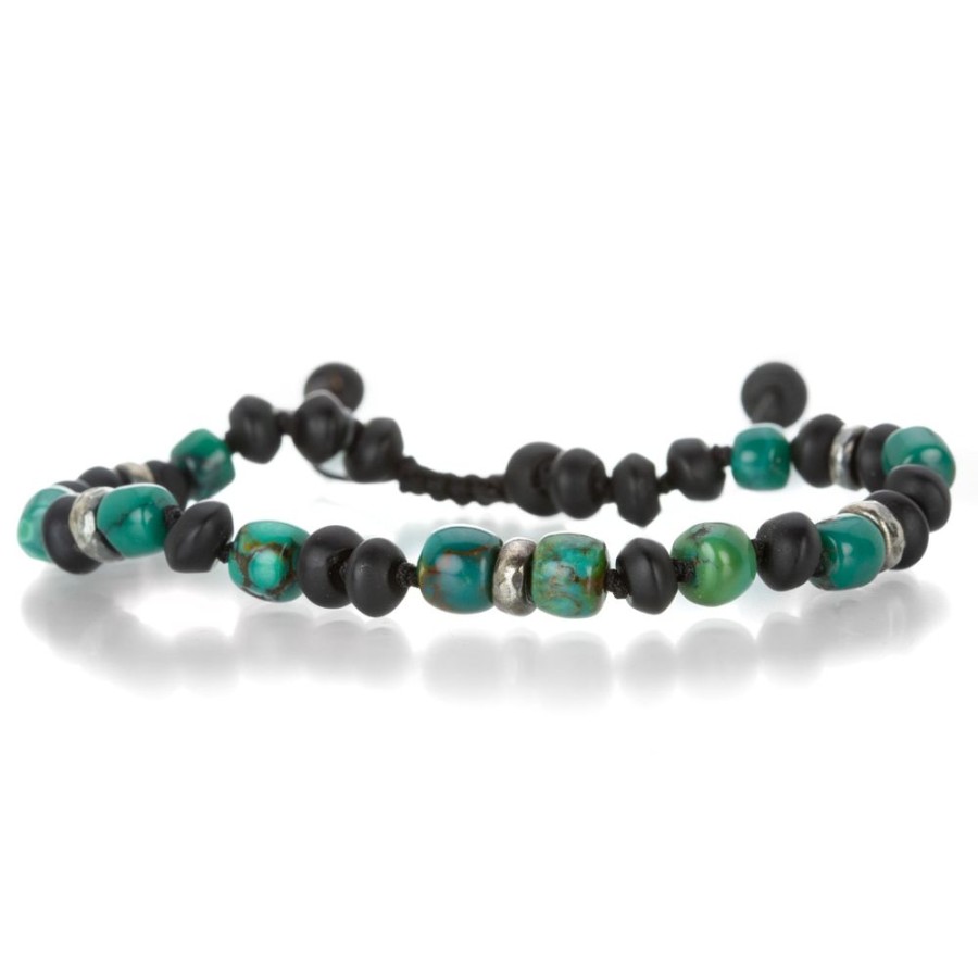 Bracelets Joseph Brooks | Arizona Turquiose & Black Onyx Bracelet