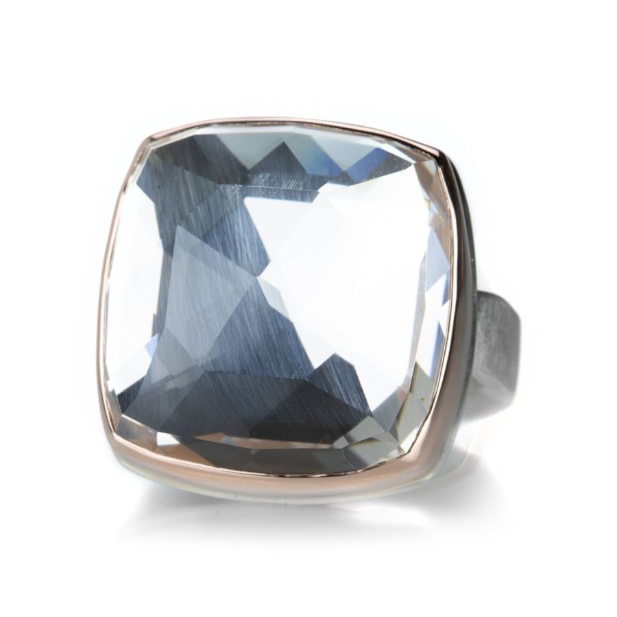 Rings Jamie Joseph | Square Rose Cut Rock Crystal Ring