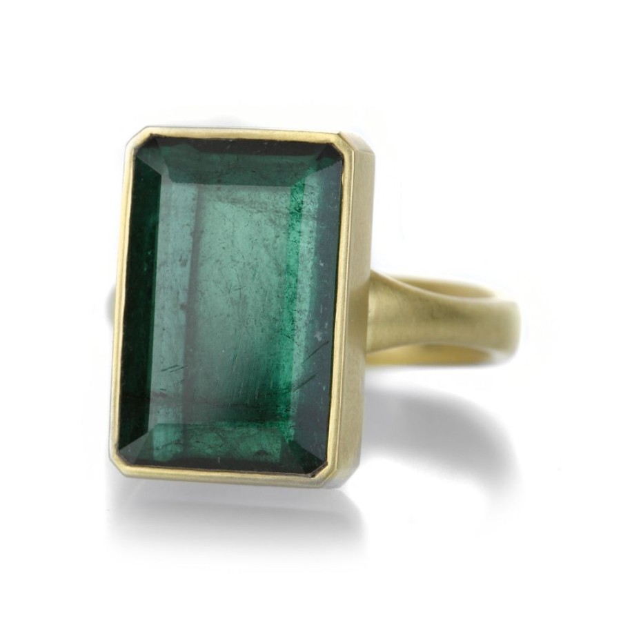 Rings Lola Brooks | Portrait Cut Green Tourmaline Ring