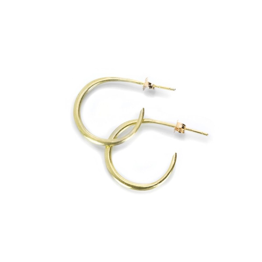 Earrings Rosanne Pugliese | Gold Crescent Moon Earrings