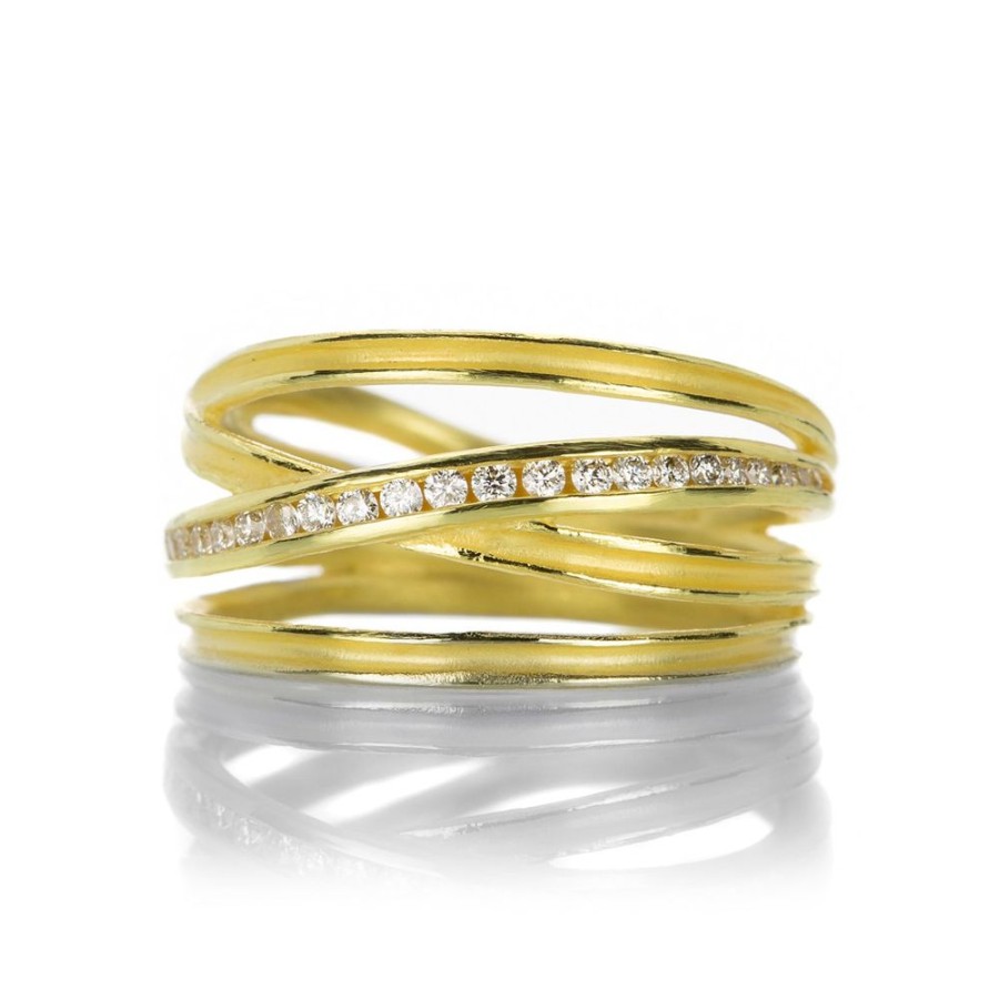 Rings Barbara Heinrich | Yellow Gold Four Ribbon Ring