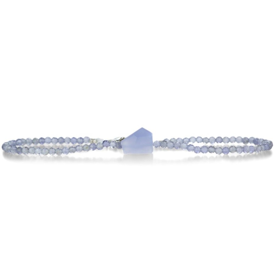 Bracelets Margaret Solow | Iolite And Chalcedony Bracelet