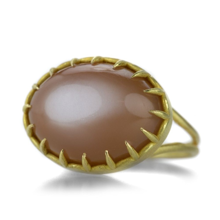 Rings Rosanne Pugliese | Chocolate Moonstone Cabochon Ring