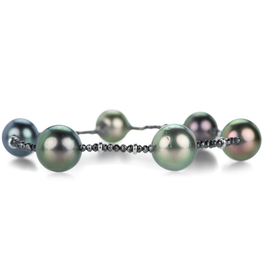 Bracelets Gellner | Black Diamond And Marutea Pearl Bracelet