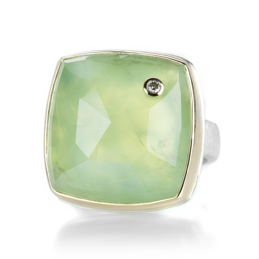 Rings Jamie Joseph | Square Prehnite Ring