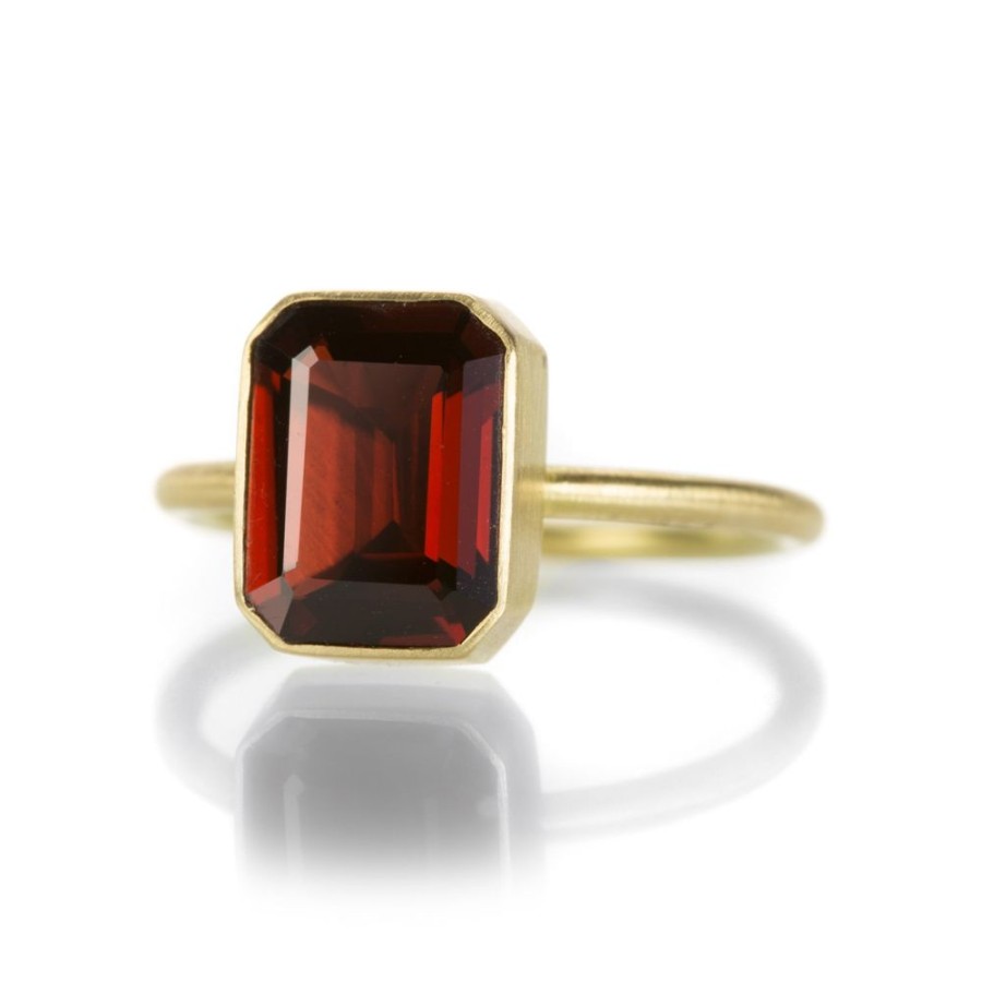 Rings Gabriella Kiss | Emerald Cut Garnet Ring