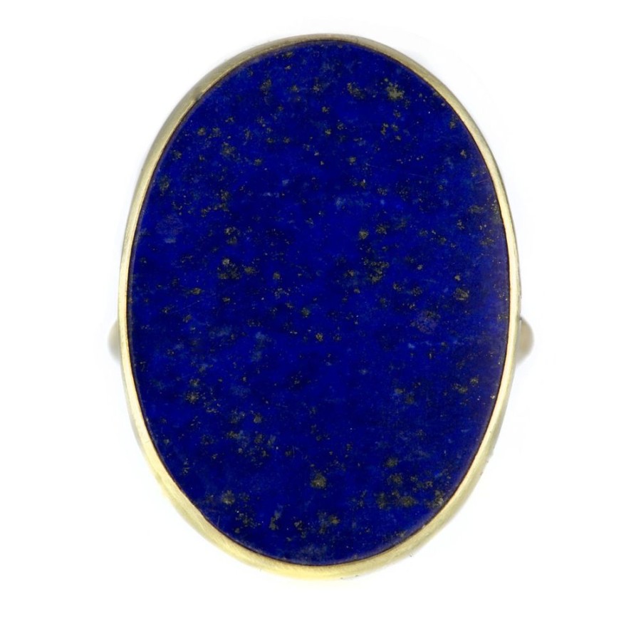 Rings Gabriella Kiss | Large Oval Lapis Slab Ring