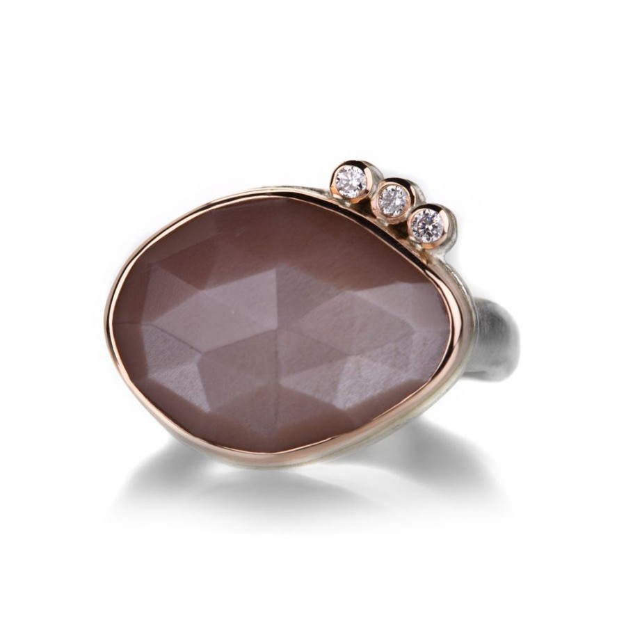 Rings Jamie Joseph | Rose Cut Chocolate Moonstone Ring