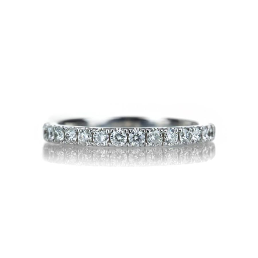 Rings Alexis Kletjian | 14K White Gold White Diamond Band - 0.50Cttw