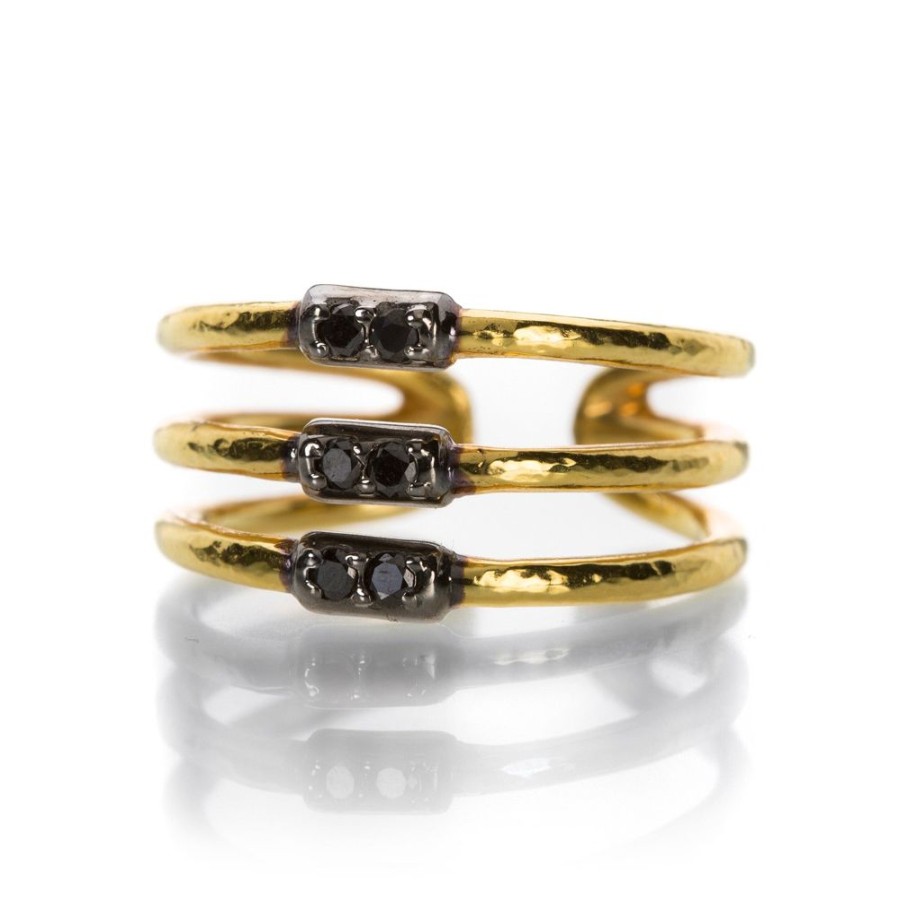 Rings Gurhan | Geo Black Diamond Ring