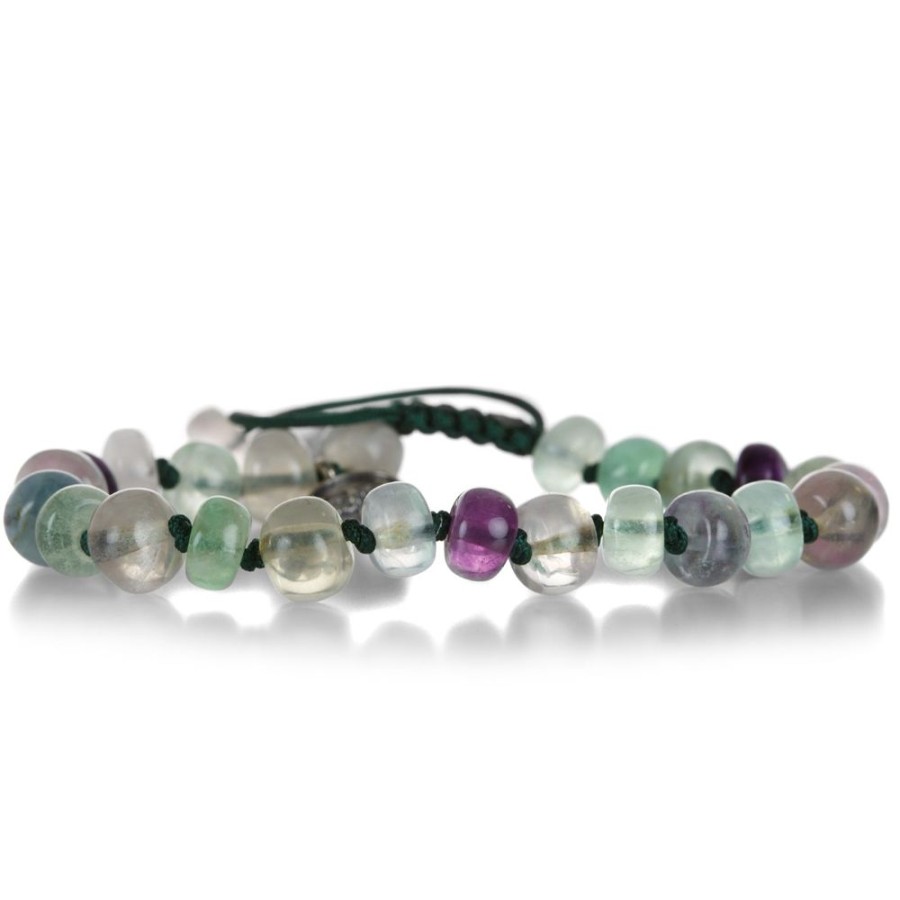 Bracelets Joseph Brooks | Smooth 8Mm Fluorite Beaded Bracelet