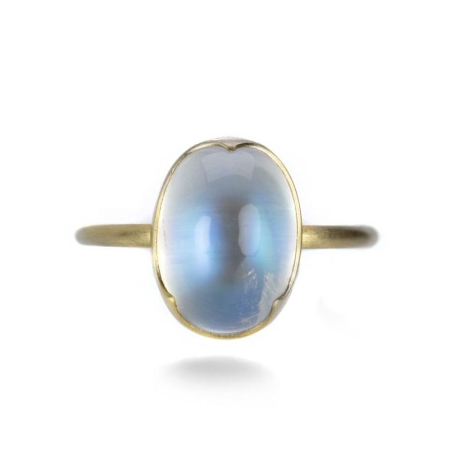 Rings Gabriella Kiss | Oval Fine Moonstone Ring