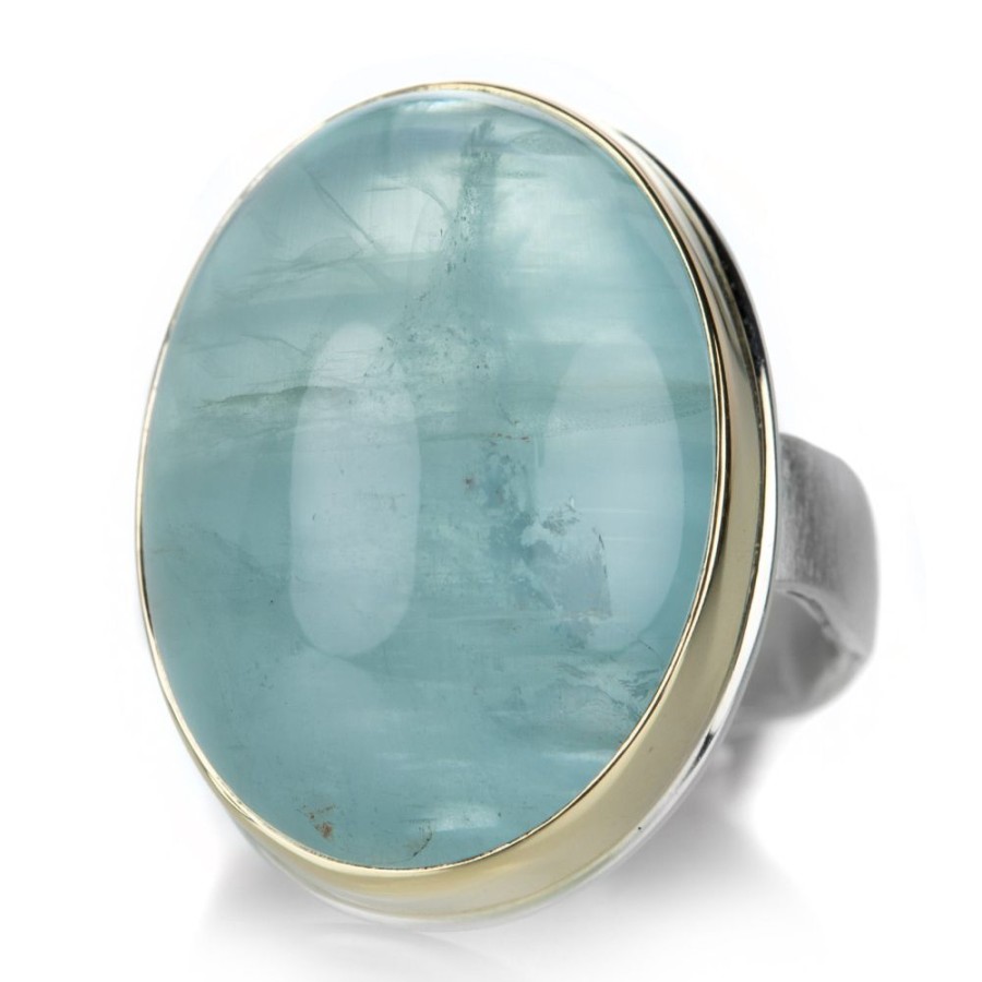 Rings Jamie Joseph | Vertical Oval Aquamarine Ring