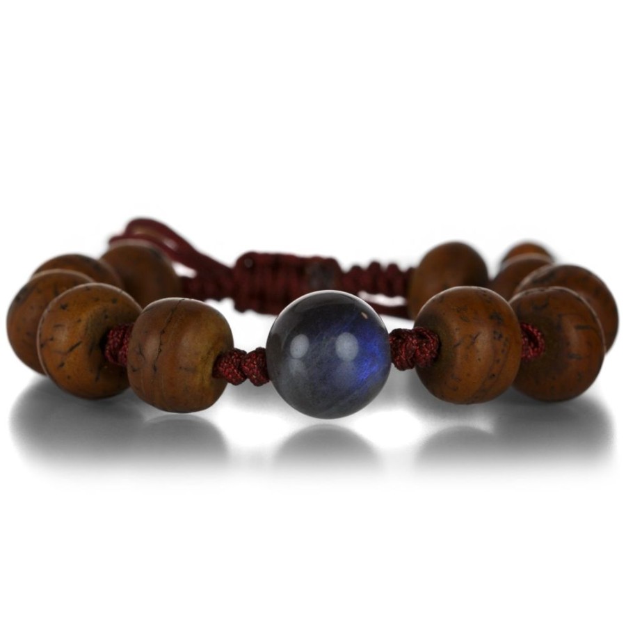 Bracelets Joseph Brooks | Tibetan Bodhi Seed Bracelet With Labradorite