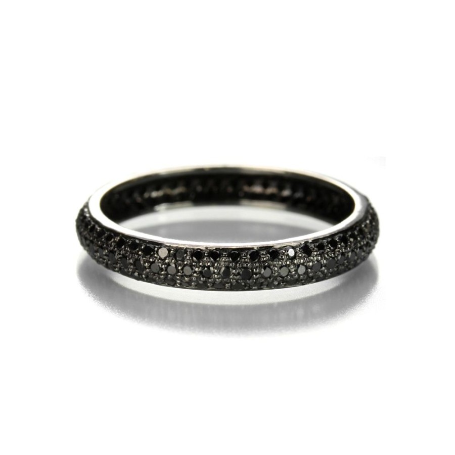 Rings Sethi Couture | Pave Black Diamond Tire Band