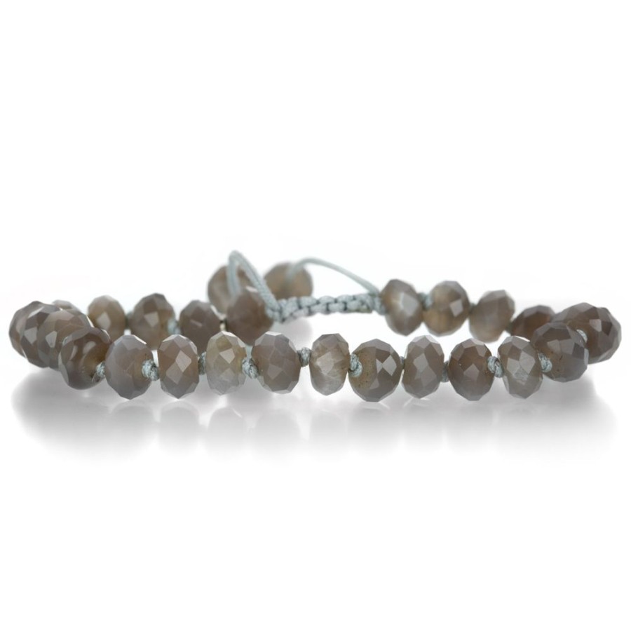 Bracelets Joseph Brooks | Gray Rondelle Moonstone Bracelet