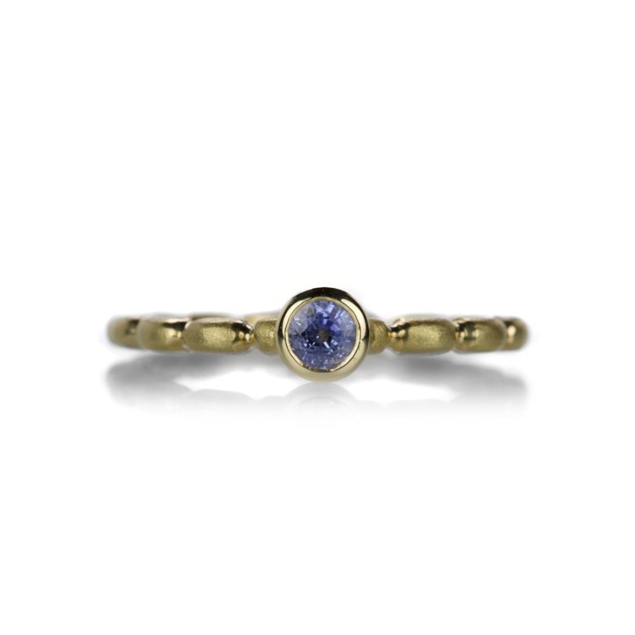 Rings Barbara Heinrich | 18K Round Blue Sapphire Ring