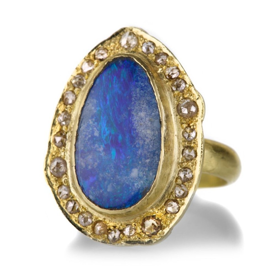 Rings Sophie Theakston | Opal And Diamond Reef Ring