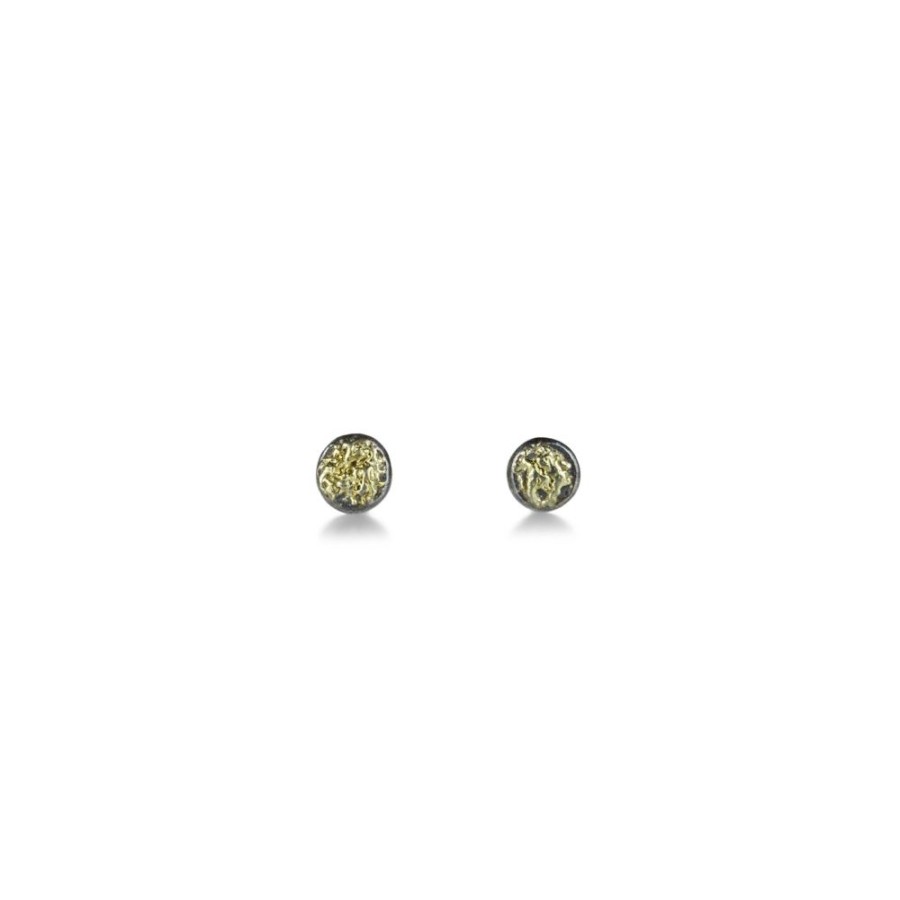 Earrings Kate Maller | Mixed Metal Petite Dusted Stud Earrings