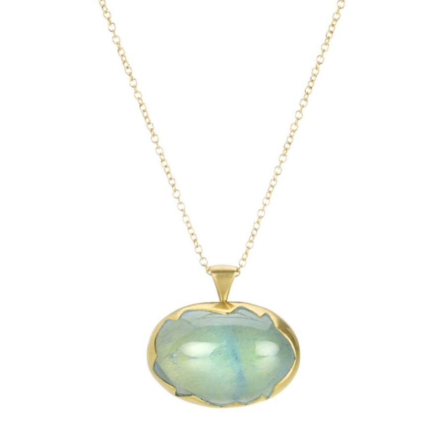 Necklaces Annette Ferdinandsen | Aquamarine Egg Necklace