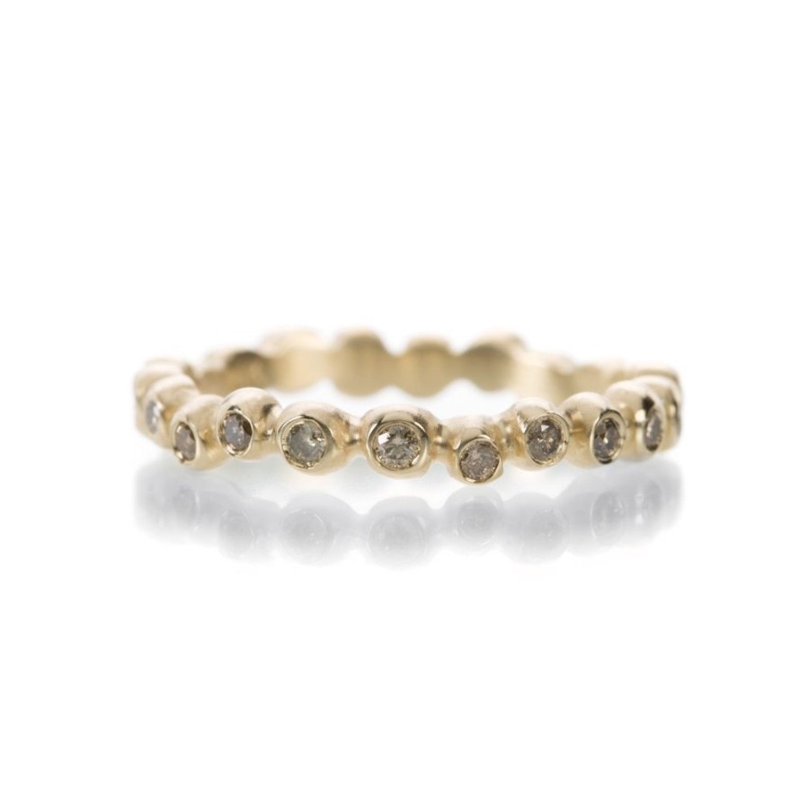 Rings Nicole Landaw | Waving Champagne Diamond Band