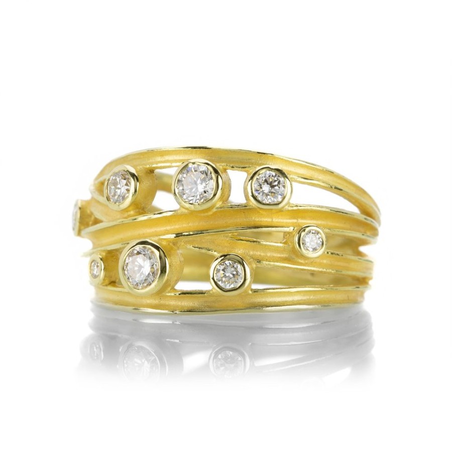 Rings Barbara Heinrich | Wrap Ring With Eight Diamonds