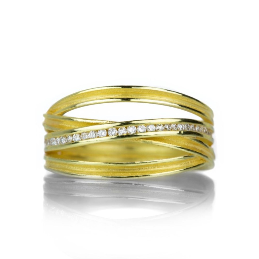 Rings Barbara Heinrich | Channel Set Diamond Four Ribbon Ring