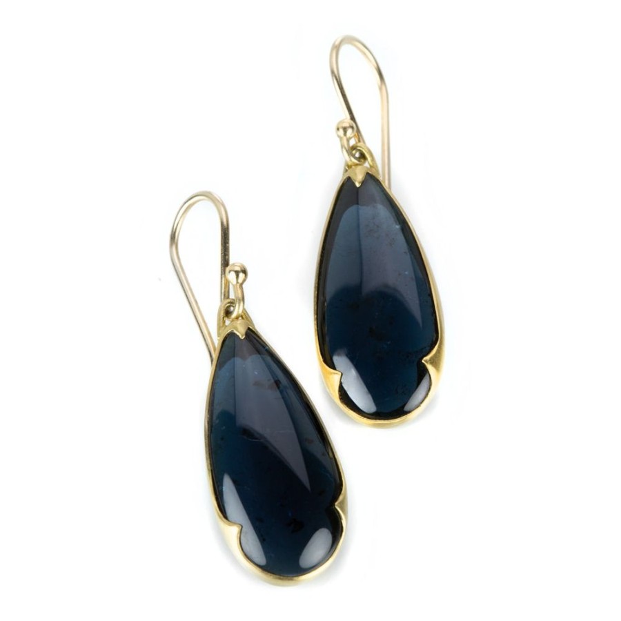 Earrings Gabriella Kiss | Pear Shaped Blue Tourmaline Earrings