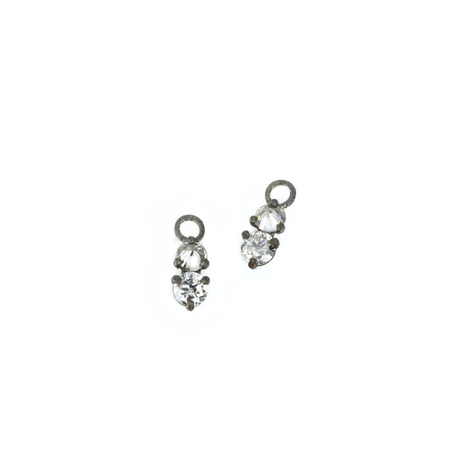 Earrings Todd Pownell | Double Diamond Drops (Drops Only)