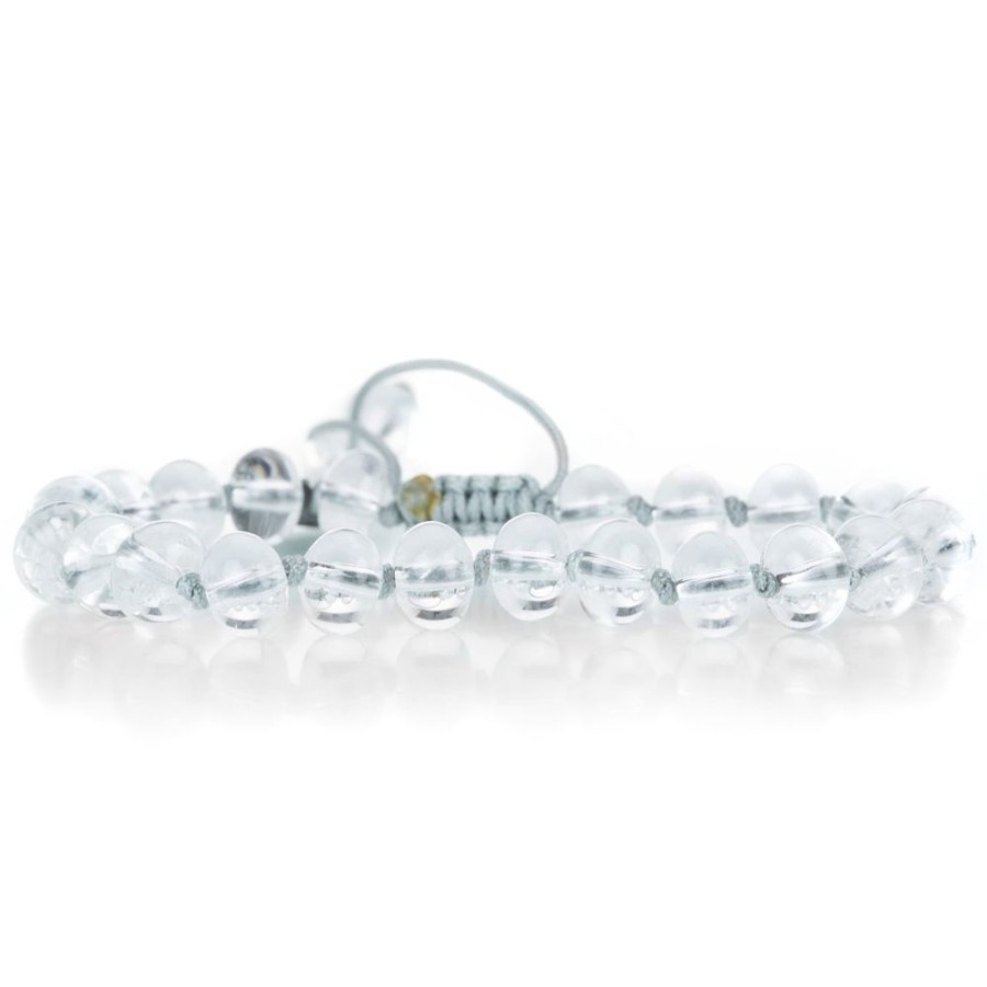 Bracelets Joseph Brooks | 8Mm Smooth Quartz Beaded Bracelet