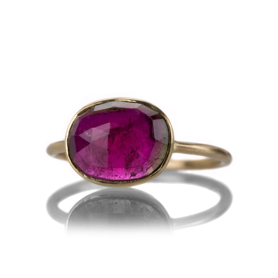 Rings Margaret Solow | Oval Red Tourmaline Ring