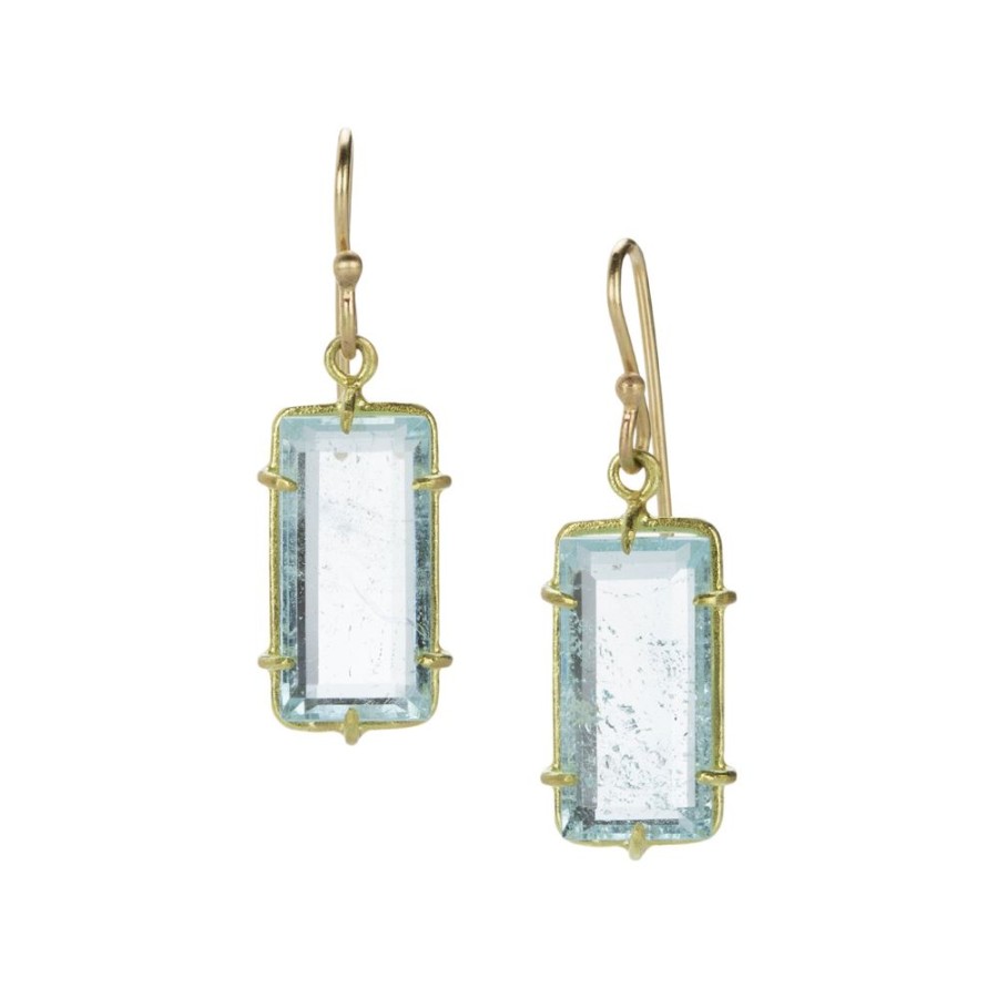 Earrings Rosanne Pugliese | Pale Blue Topaz Drop Earrings