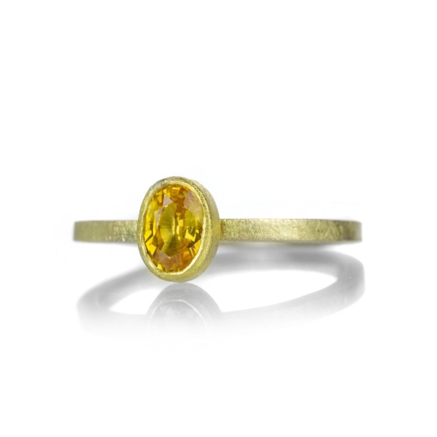 Rings Petra Class | Faceted Yellow Sapphire Ring