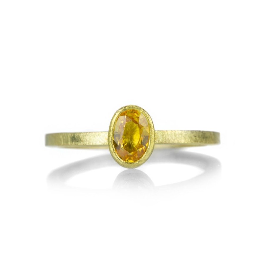 Rings Petra Class | Faceted Yellow Sapphire Ring